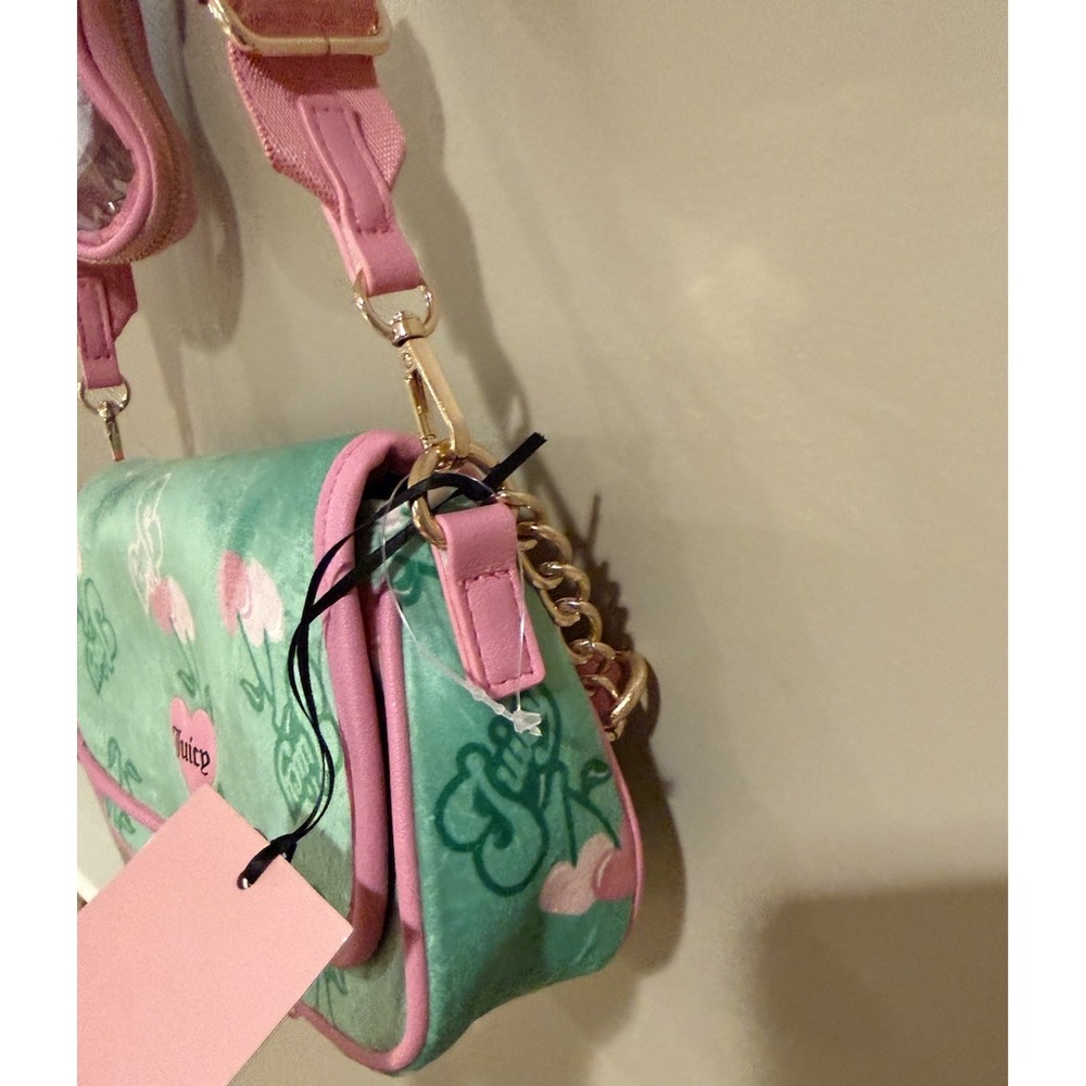 Juicy Couture Cherry Green Shoulder Bag NWT - Picture 5 of 7
